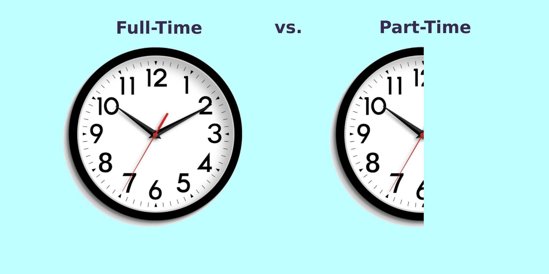 Fulltime Parttime Full-Time vs. Part Time