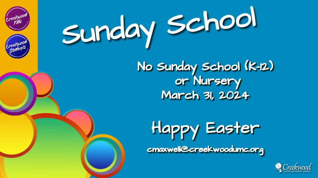 Example of a template for a specific ministry used as an ad in worship.