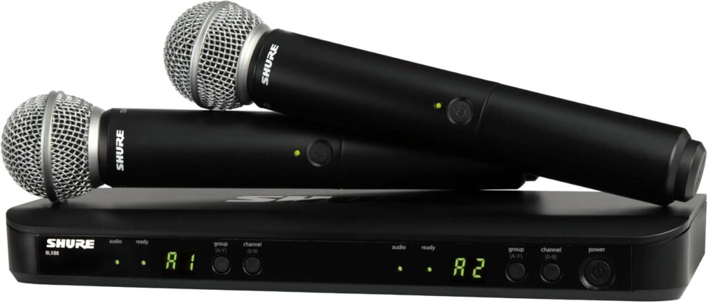 Shure SM58 Microphones with Receiver