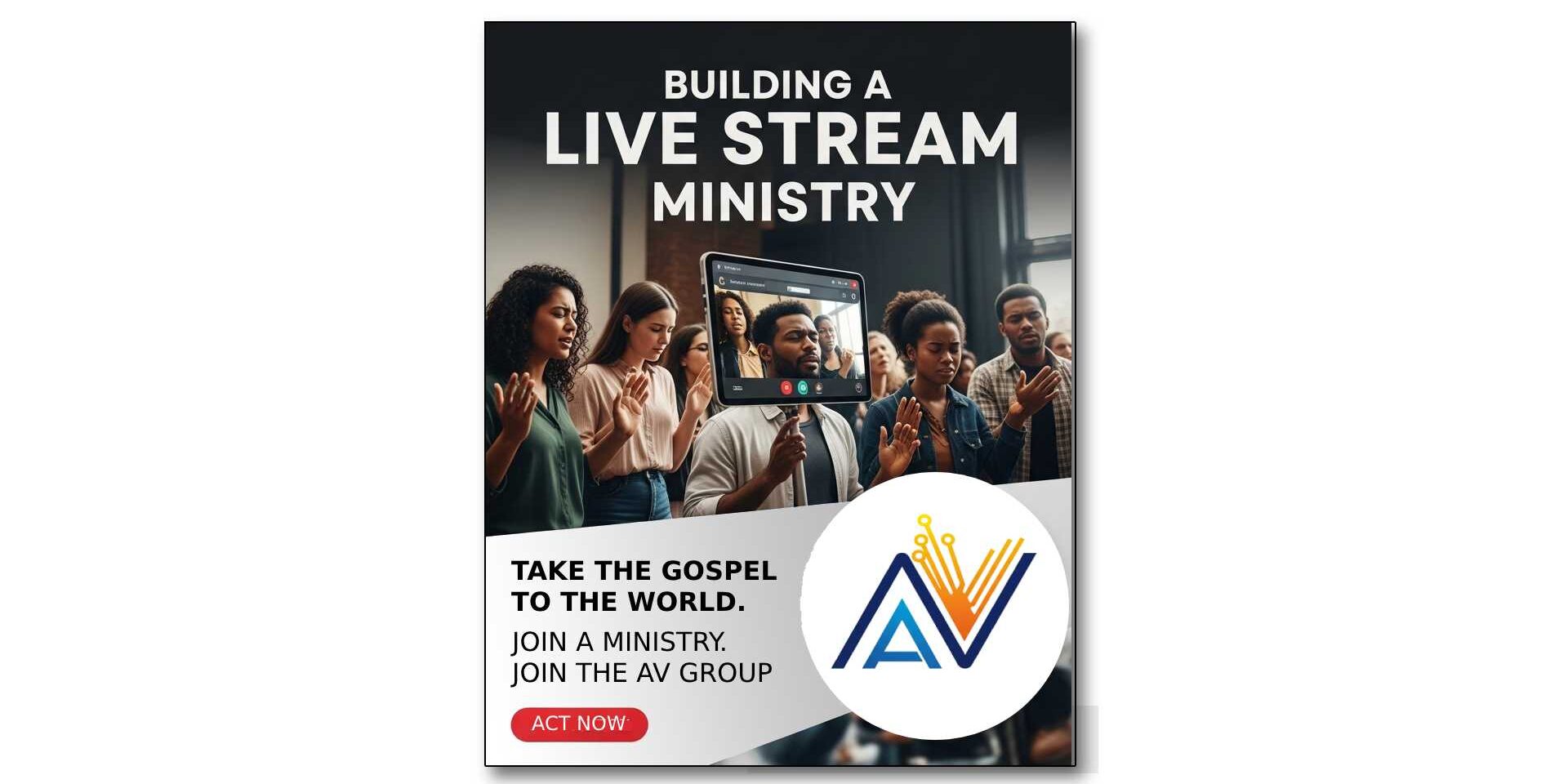 AV Group Graphic Build A Live Stream Ministry Graphic